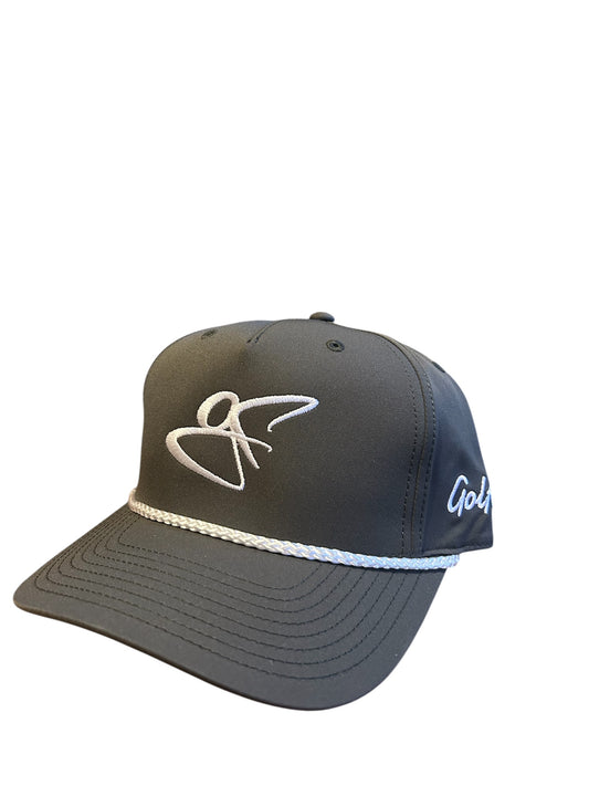 Olive green with white logo GF rope hat