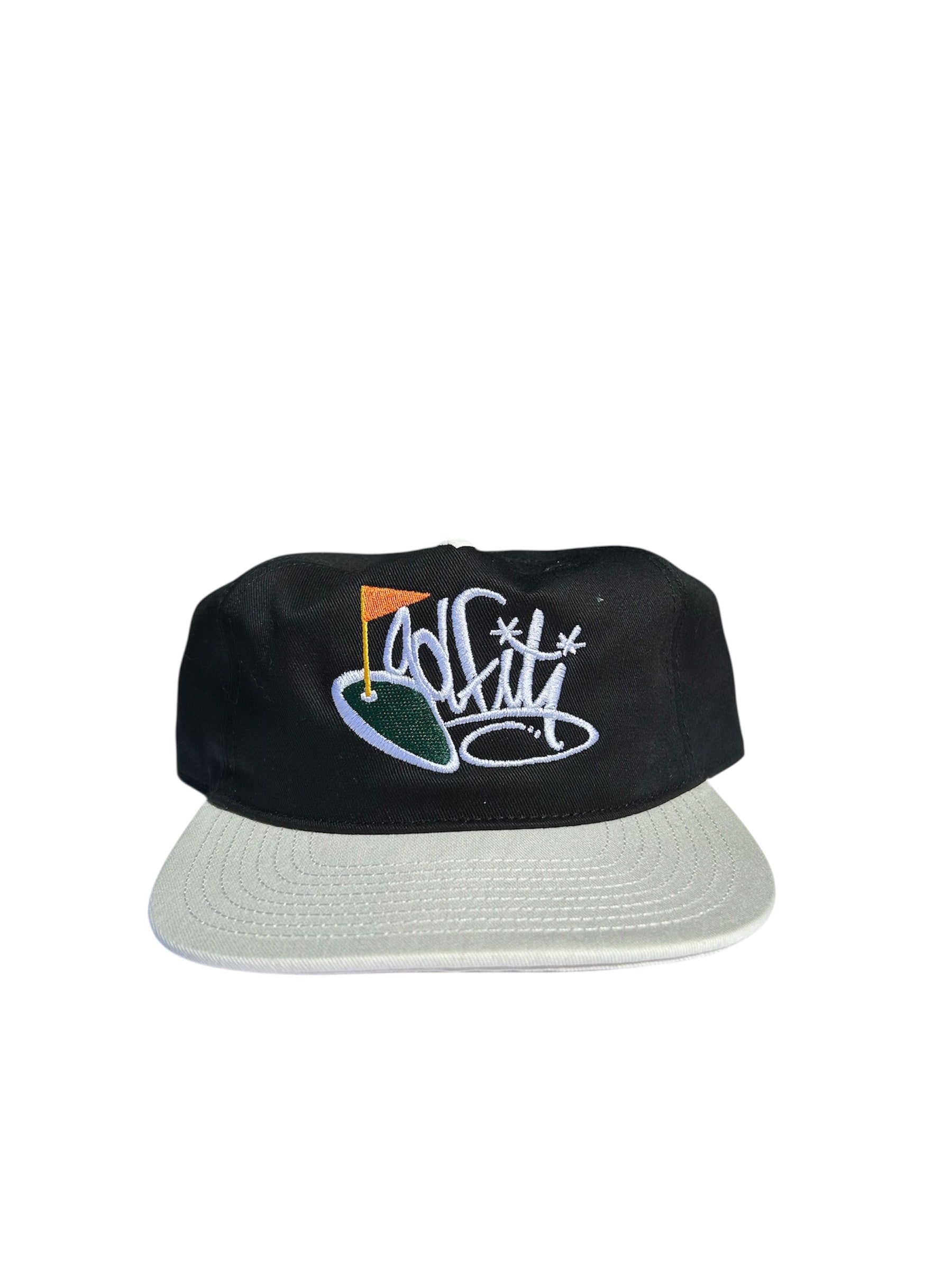 Golfiti Black/White Two-Tone Golf Snapback