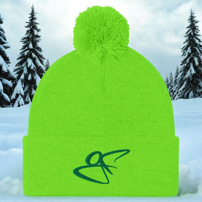 GF Pom-Pom Slime Golf Beanie - Green